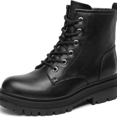 Lace-up Combat Boots Ankle Booties for Women